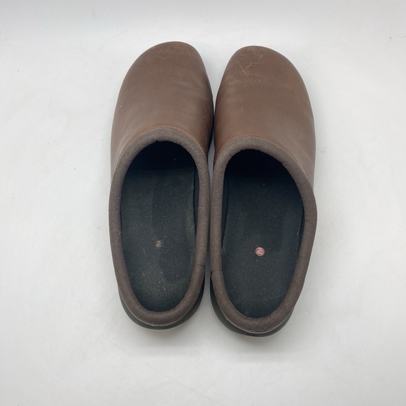 Merrell Shoes Mens 15 Encore Slides Leather Clogs Loafers Brown Leather J95263 - Picture 5 of 10